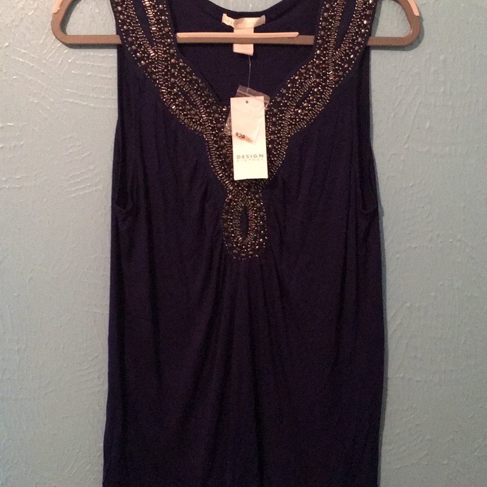 Design history sleeveless top xl NWT